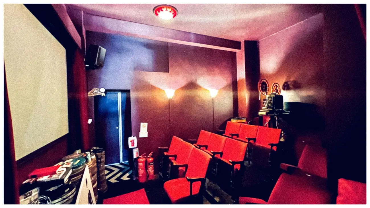 Intimate interior of The Castle Cinema in Homerton, home to the Ciné Real 16mm film club screenings