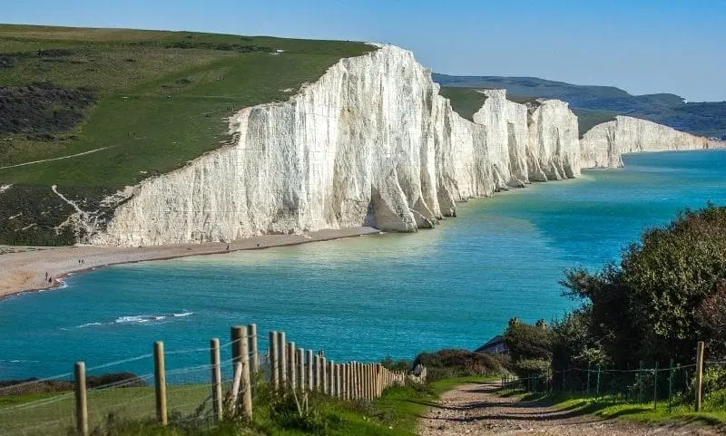 Iconic view of the Seven Sisters cliffs, a breathtaking Thing to Do near Brighton