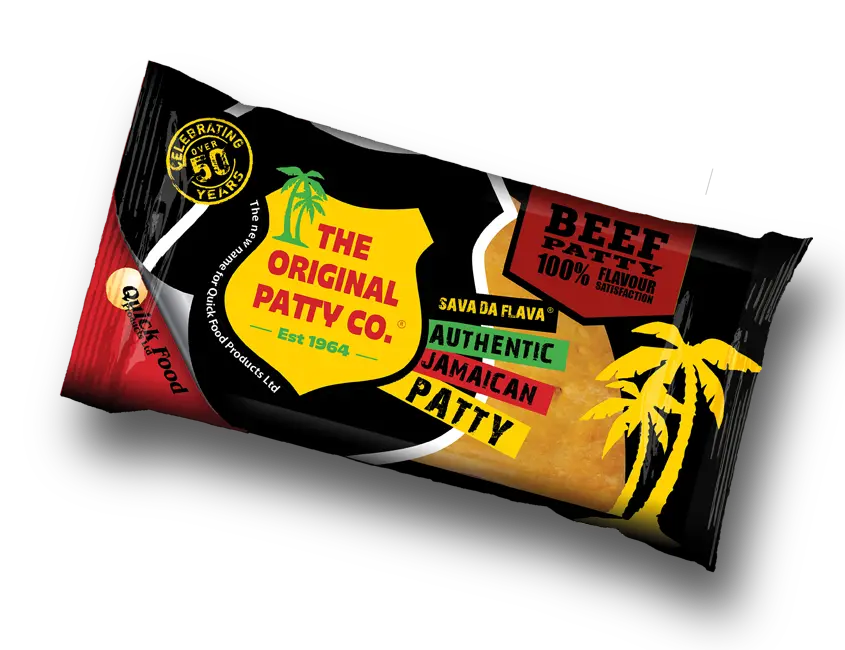 The Original Patty Co Authentic Jamaican Beef Patty packaging