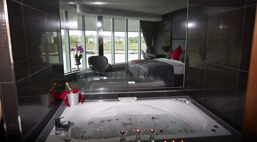 Elegantly styled bedroom in the Emperor Suite at Rafayel on the Left Bank hotel