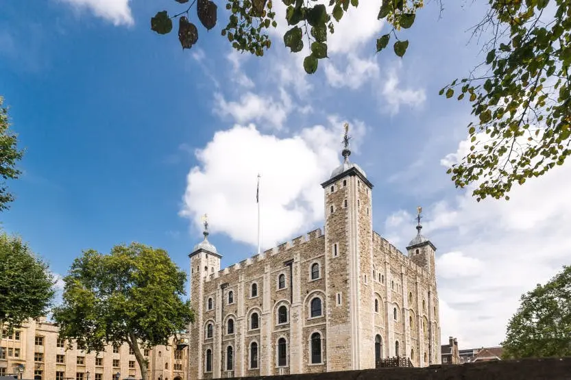 Exploring the historic White Tower at the Tower of London, a top Thing to Do in London with Kids